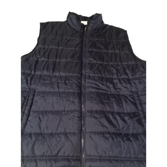 Men's Fila Sport Utility Workwear Sleeveless Puffer Vest Dark Blue XX Large - Picture 4 of 11